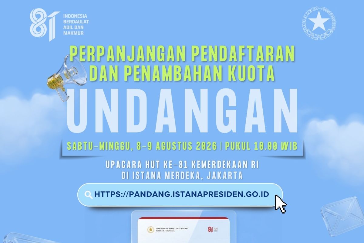 Kesempatan Terakhir Daftar Upacara HUT ke-81 RI di Istana, Jangan Lewatkan!