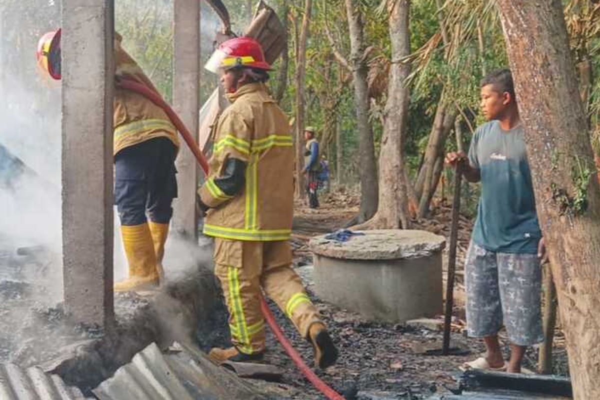 Tragis, Puntung Rokok Lalai Sebabkan Lansia Meninggal dalam Kebakaran Rumah di Grobogan