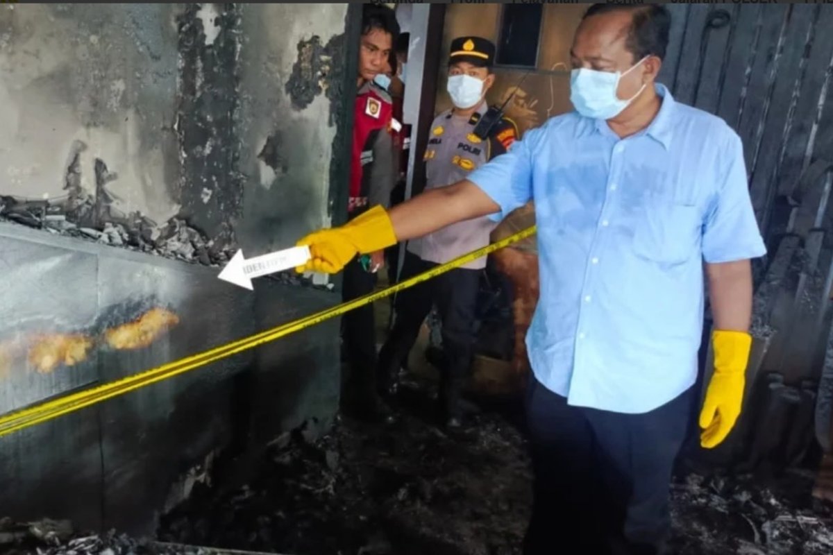 Dipicu Dendam Pribadi, Karyawan Diskominfo Kukar Diduga Bakar Ruang Rapat Kantor