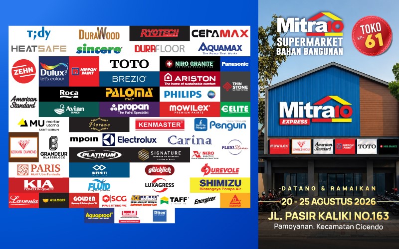 Hadir di Bandung, Mitra10 Pasir Kaliki Permudah Renovasi Rumah Impian Anda