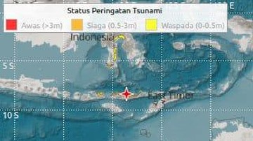 Gempa M7 Guncang NTT, BMKG Aktifkan Peringatan Dini Tsunami