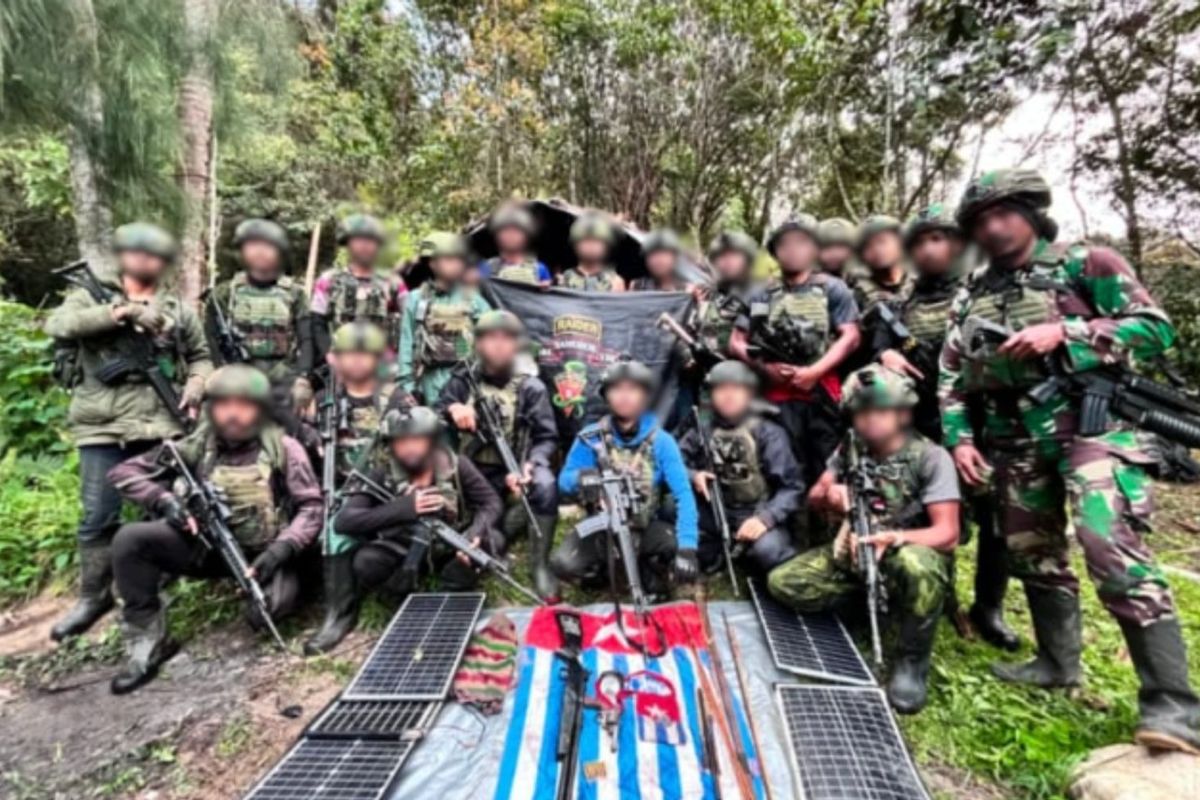 TNI Amankan Wilayah OPM di Intan Jaya dalam Suhu Dingin Ekstrem, Sejumlah Senjata Diamankan
