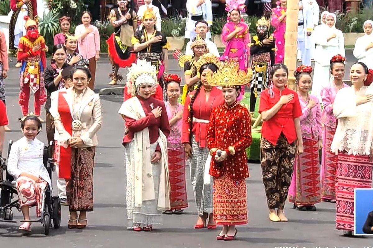 Harmoni Nusantara: Lagu Khas Indonesia Timur Semarakkan Peringatan HUT ke-81 RI di Istana