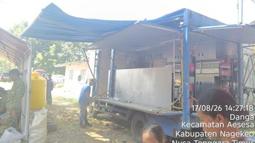 Dapur Umum Kemensos Hadir di Nagekeo, Prioritaskan Kebutuhan Korban Gempa