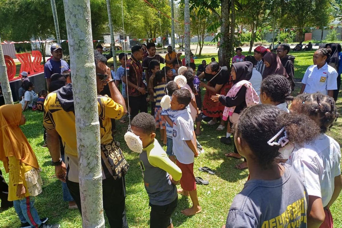 Semarak Kemerdekaan Meriahkan Perbatasan RI-PNG di PLBN Skouw