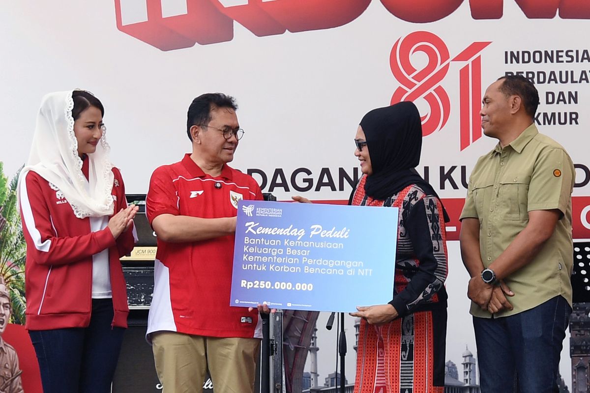 Sinergi Kemerdekaan: Kemendag Ulurkan Tangan Bantuan Rp250 Juta untuk Korban Gempa NTT