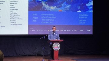 AHY Hadiri Pameran Seni SBY Art Community, Ungkap Keberadaan Sang Ayah di Amerika Serikat