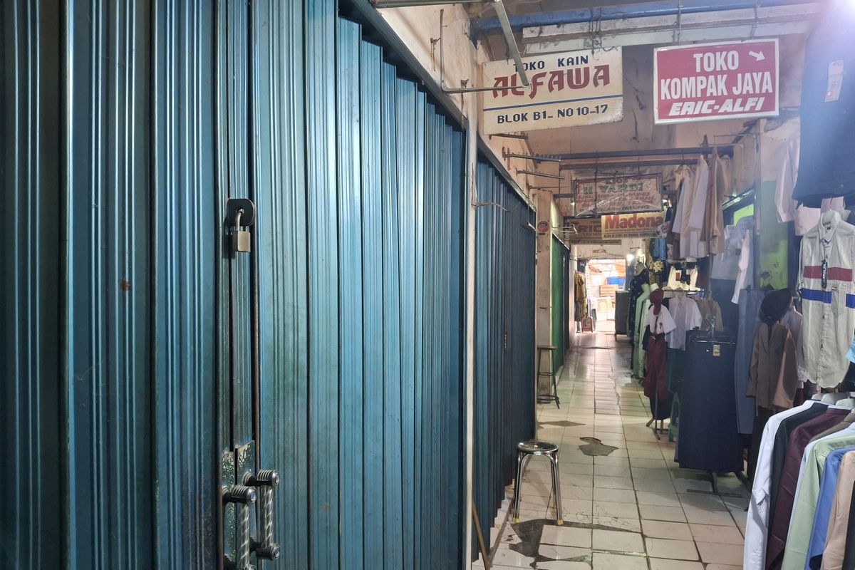 Pasar Rangkasbitung Lesu, Ratusan Kios Terbengkalai Akibat Penurunan Omzet Signifikan