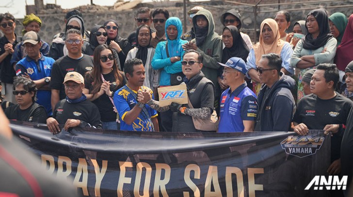 Solidaritas Bikers Yamaha untuk Warga Desa Adat Sade Pasca Musibah Kebakaran