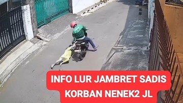 Detik-detik Aksi Penjambretan Lansia di Semarang yang Terekam Kamera CCTV
