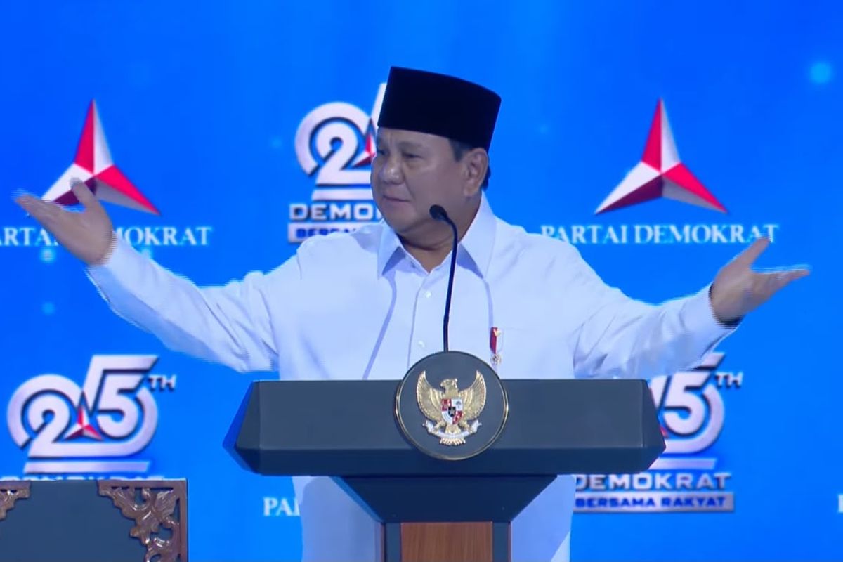 Apresiasi Presiden Prabowo terhadap Kedewasaan Politik Partai Demokrat di HUT ke-25