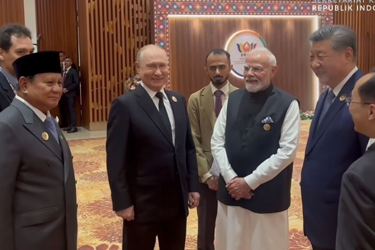 Momen Keakraban Presiden Prabowo Bersama Pemimpin Dunia di Sela KTT BRICS India